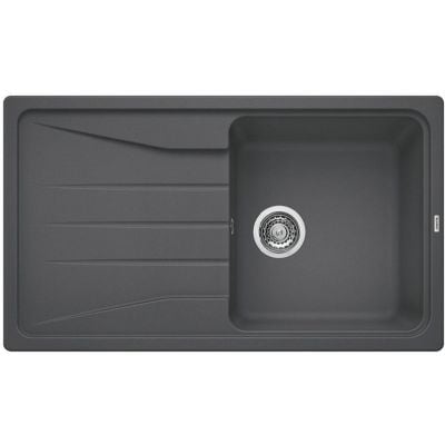 Blanco Sona 5 S kjøkkenvask i grå granittkompositt Silgranit PuraDur med avrenning 860x500 mm