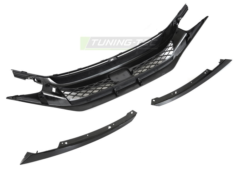 Grill Honda Civic X 16-21 – detalj av kanter og passform