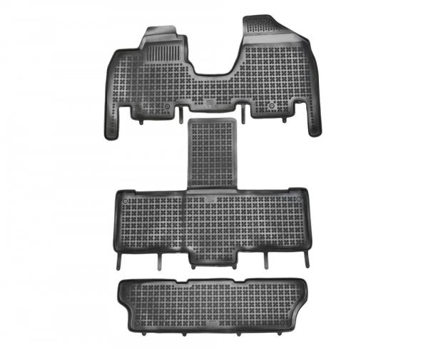 Rezaw-Plast TPE-gummimatter til Honda Odyssey IV (2010–2017) – skreddersydd passform, svart, sett med 3