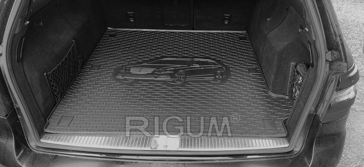 Rigum bagasjeromsmatte til Mercedes E (S212) Stasjonsvogn – olje- og bensinbestandig