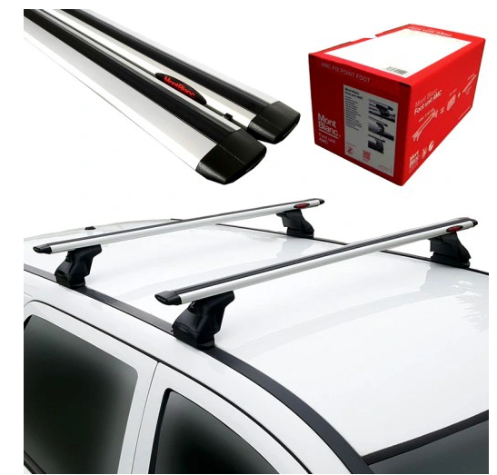 Takstativ Mont Blanc til Bmw 7 (F01) 2008-2015 i aluminium med aerodynamisk design og høy lastekapasitet