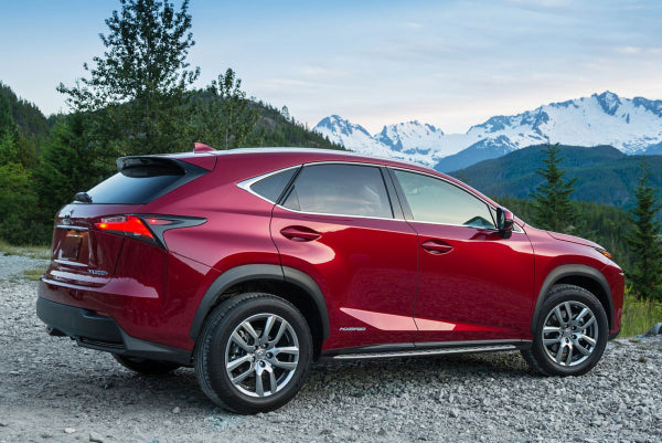 Stigtrinn fra Ventshield til Lexus NX 2014-2021 i aluminium og ABS, enkel montering