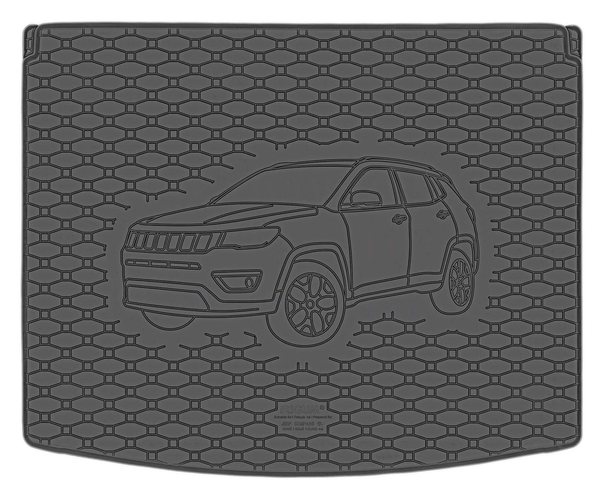 Rigum bagasjeromsmatte til Jeep Compass II – 10 mm sidekant