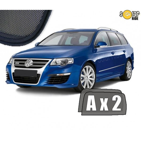 Sr solskjerm i akryl til Vw Passat B6 Variant med enkel montering og vindavviserfunksjon