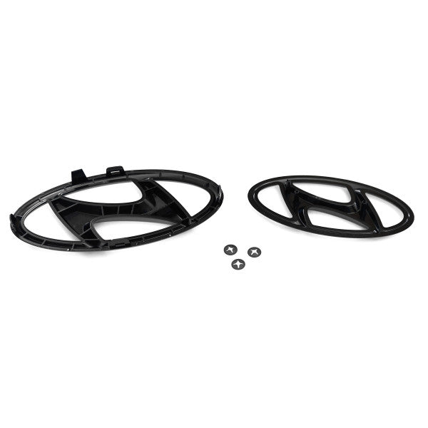 Emblem Hyundai i20N (BC3) Black Glossy - sett forfra
