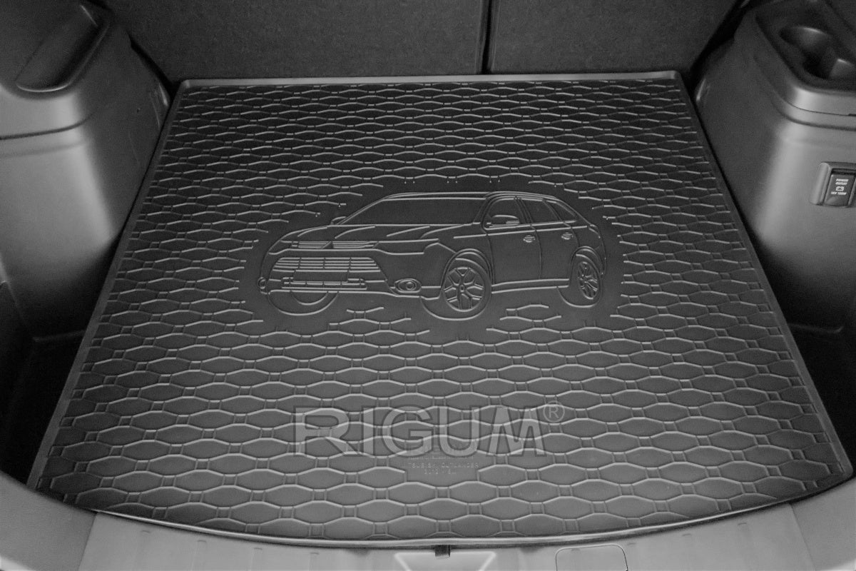 Rigum bagasjeromsmatte til Mitsubishi Outlander III / Outlander PHEV – 10 mm sidekant