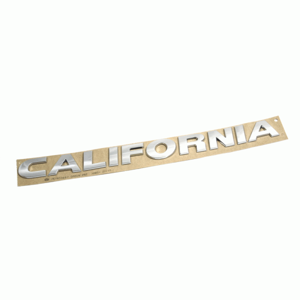 Emblem/logo til Vw California Chrome i krom ABS-materiale med original passform til bakluken