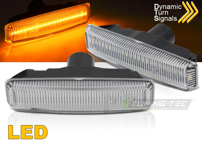 BMW 5-serie E39 hvit sekvensielle sideblinklys