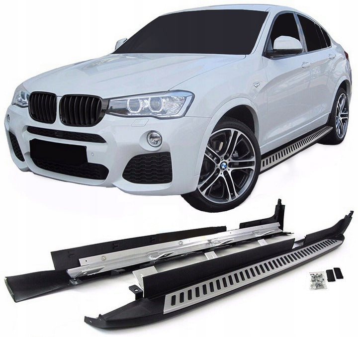 Stigtrinn Scoutt til Bmw X4 F26 i aluminium og ABS for enkel montering