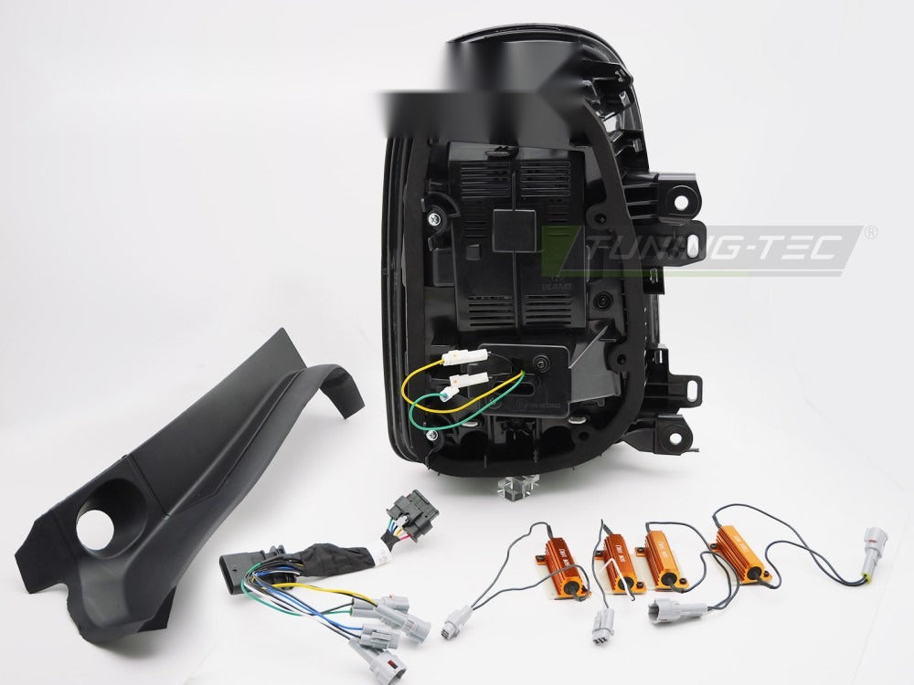 Baklykter Mini Cooper F60 Countryman 16-20 med festedetaljer.