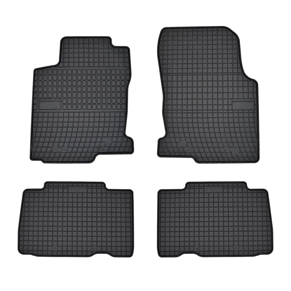 Frogum gummimatter til Lexus NX I (2014-2021) – svart, 1 cm sidekant, 4-delt sett