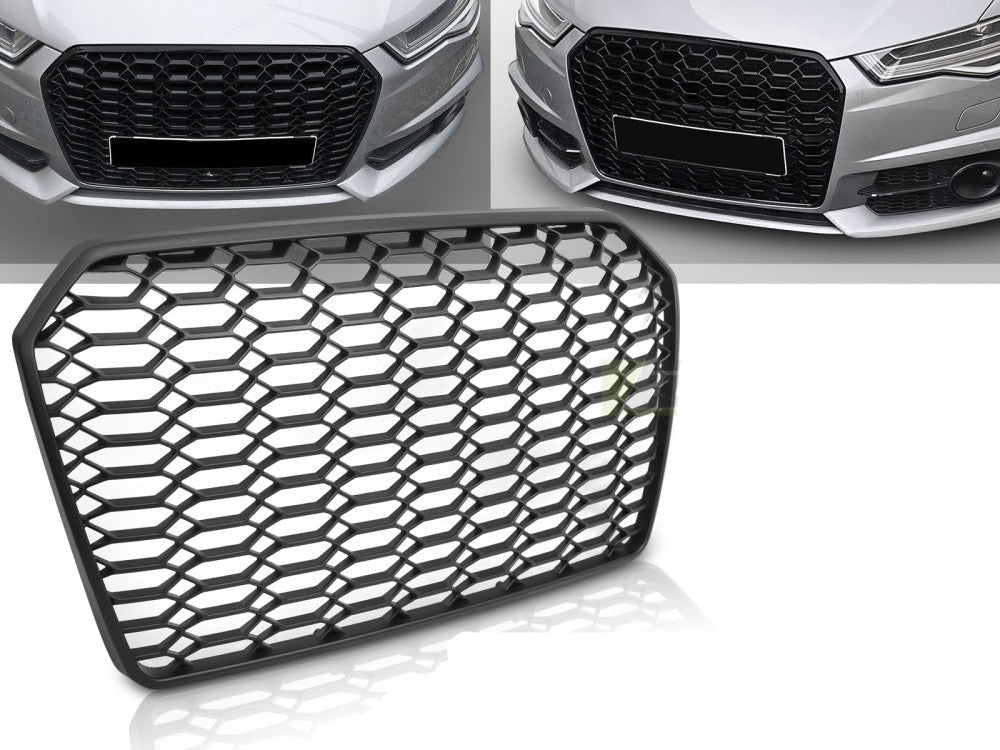 Audi A6 C7 11-14 matt svart sportstyle grill