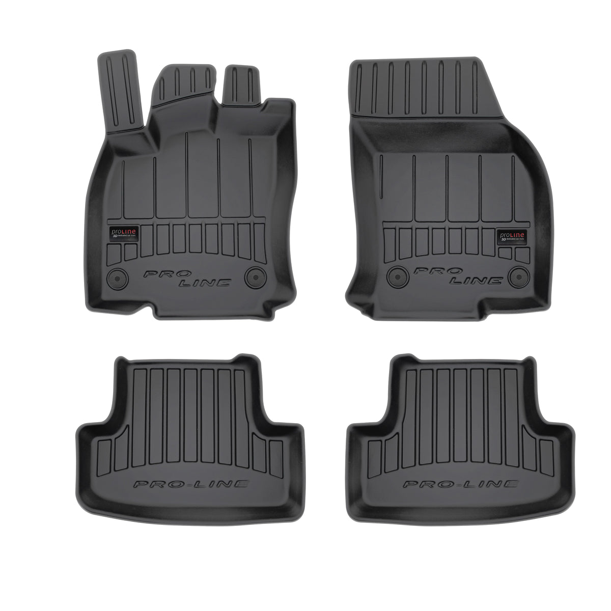 Frogum 3D Premium gulvmatter til Audi Q2 / SQ2 GA – svart TPE med høy sidekant, sett med 4 stk.