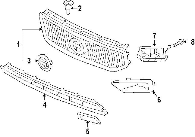 Emblem Volvo Grill Black Edition - detaljer
