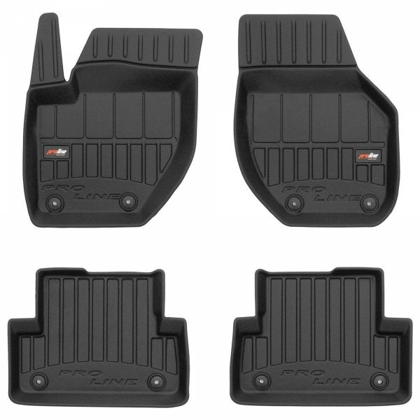 Frogum 3D Premium gulvmatter til Volvo V40 / V40 Cross Country 2012-2019 – svart TPE med høy sidekant