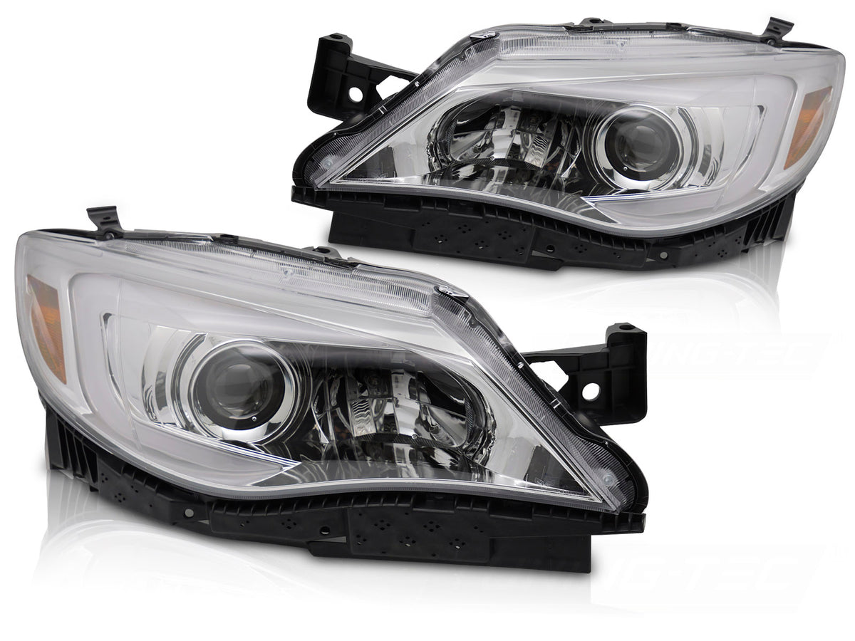 Frontlykter Subaru WRX (2008–2014) Tube Light Krom - LPSU27