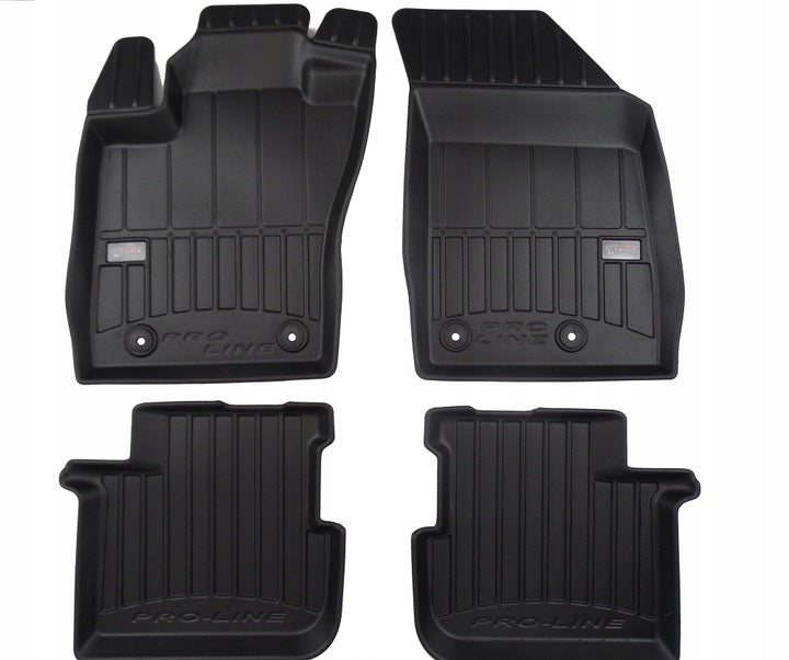 Frogum 3D Premium gulvmatter til Fiat Tipo Hatchback (2015–) – svart TPE med 60mm oppkant, sett med 4 stk.