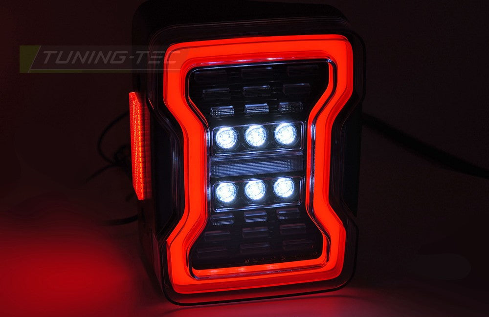 Jeep Wrangler JK LED svart baklykter