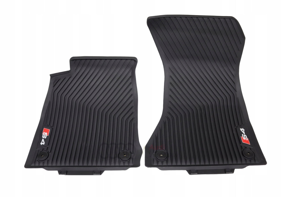 VAG OEM gulvmatter til Audi A4 S4 B9 – titanium grey med S4 logo