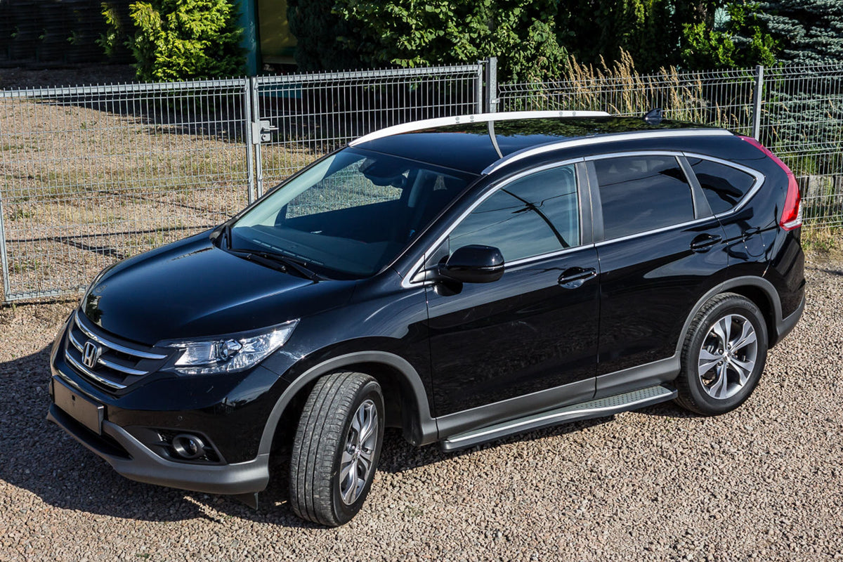 Takrails Ventshield til Honda CR-V IV 2012-2018 i aluminium og ABS, enkel montering