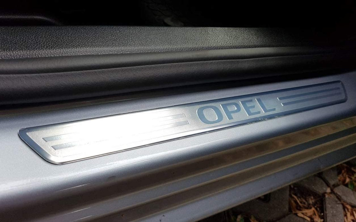 Opel OEM dørbeskytter til Opel Ampera-e – aluminium børstet overflate
