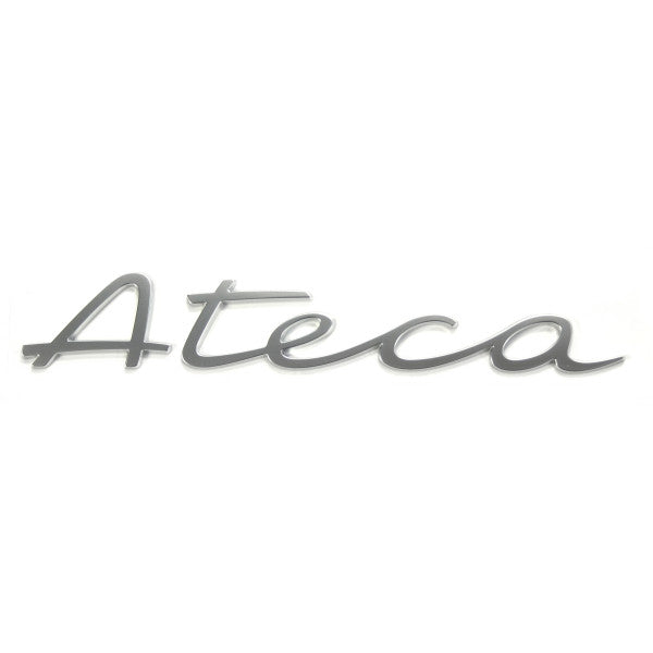 Emblem/logo til Seat Ateca Aluminum standard for montering på bakluke i aluminium og ABS Automotive