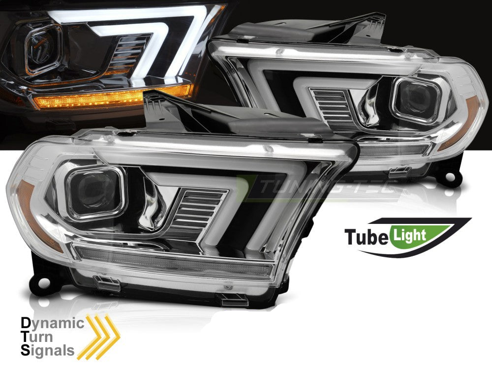 Dodge Durango 2010–2013 frontlykter krom, dynamisk blinklys