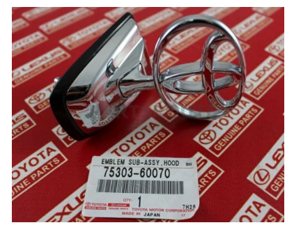 Emblem Toyota Land Cruiser J100 Panser - sett bakfra