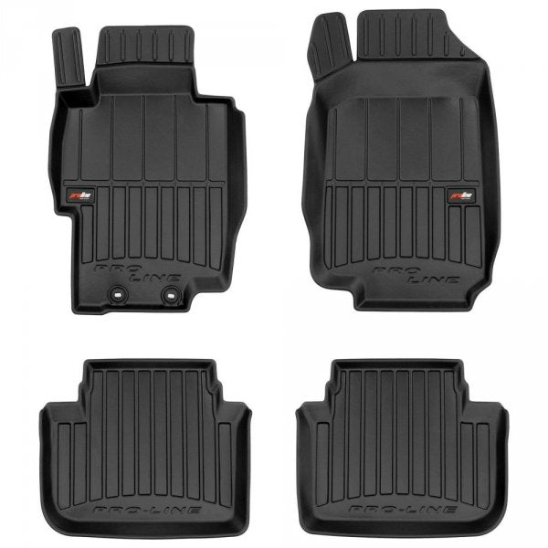 Frogum 3D Premium gulvmatter til Honda Accord VII (2002-2008) – svart TPE-gummi med høy kantlist