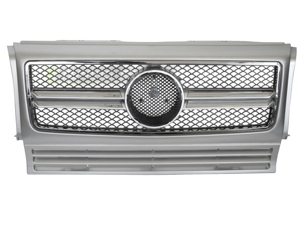 Detaljbilde av Grill Mercedes G-Klasse W463 90-12 sølv/krom.