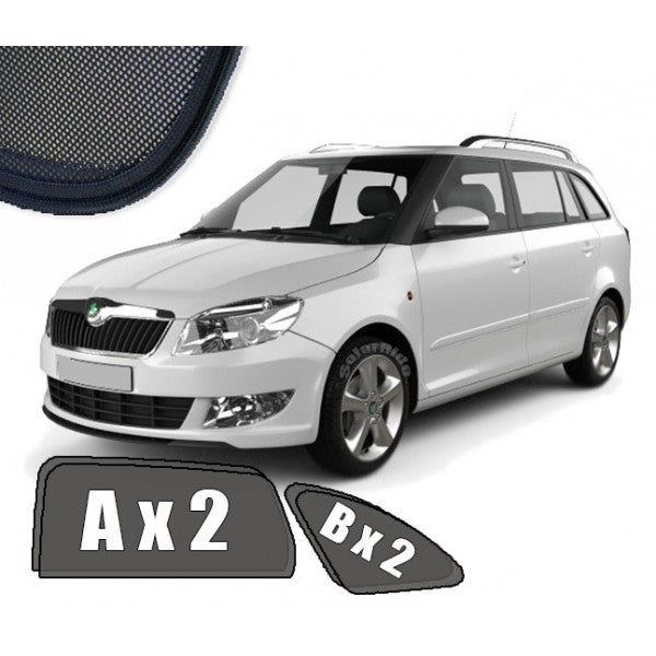 Sr solskjerm i akryl til Skoda Fabia (STV) II, vindavviser for bedre ventilasjon og regnbeskyttelse