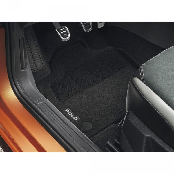 VAG OEM stoffmatter til Vw Polo VI – stoffmateriale svart