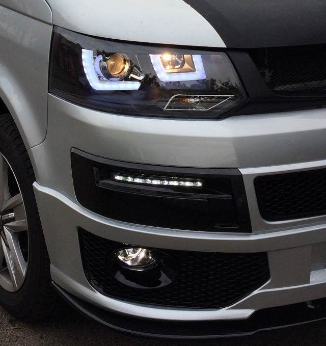 Detaljbilde av drl-ramme VW T5 10-15 med detaljer.