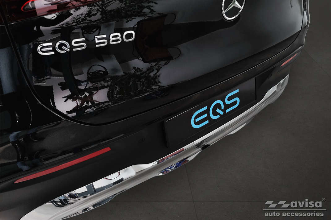 Bakfangerbeskytter Mercedes EQS SUV (X296) (2022-) – Rustfritt stål - detaljer