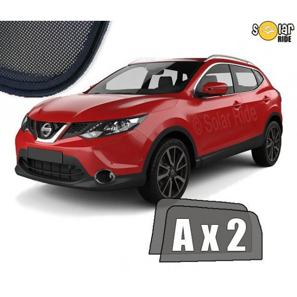 Sr solskjerm i akryl til Nissan Qashqai (J11) for ventilasjon og regnbeskyttelse