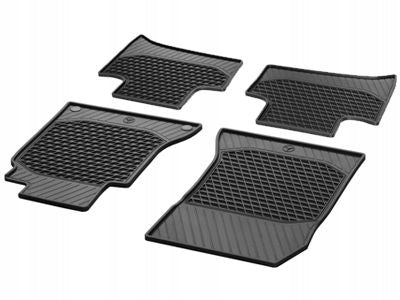 Mercedes OEM TPE gumii gulvmatter til Mercedes C-klasse W205 (2014–2021) – 4-delt sett i Titanium Black