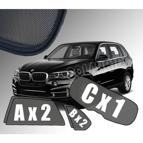 Sr solskjerm i akryl til Bmw X5 (F15) med enkel montering og beskyttelse mot sol og regn