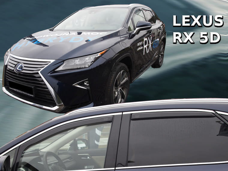 Heko vindavviser til Lexus RX IV / sett 4 stk. – PMMA Plexi