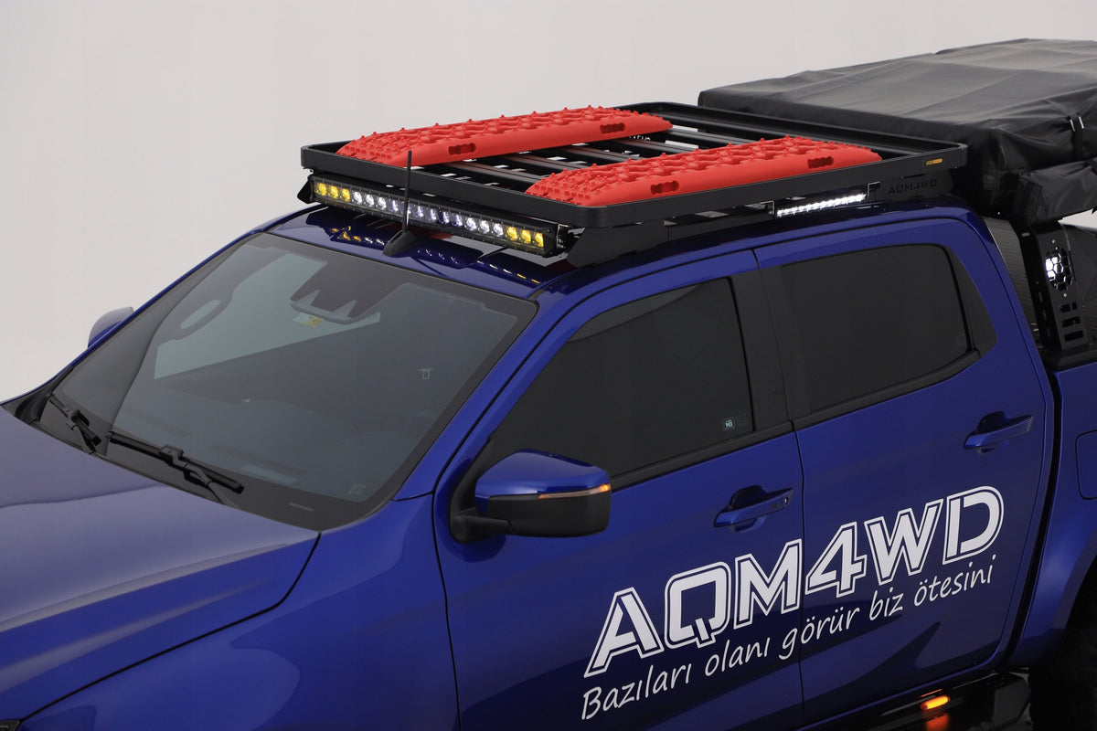 Takstativ Plattform fra ukjent produsent til Isuzu D-Max III 2019- med svart lakk og monteringssett