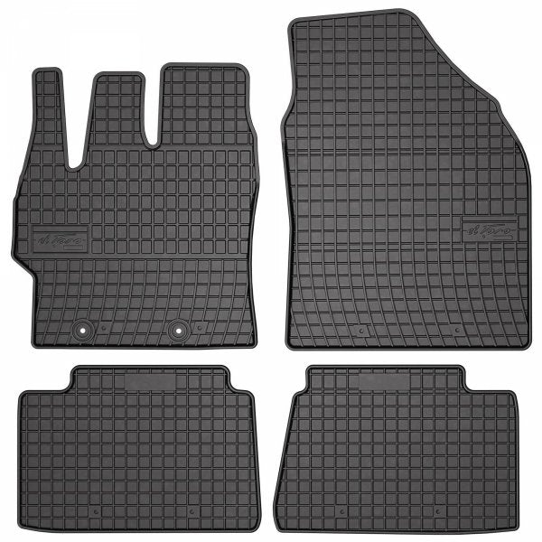 Frogum gummimatter til Toyota Yaris IV / Yaris Cross (2020–) – svart, 1 cm sidekant, sett med 4, TÜV-godkjent