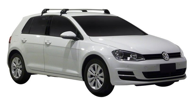 Takstativ Ventshield til Vw Golf VII i aluminium og ABS, med aerodynamisk design og høy lastkapasitet