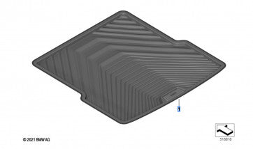 BMW OEM bagasjeromsmatte til Bmw i4 (G26) – svart matt med BMW-logo