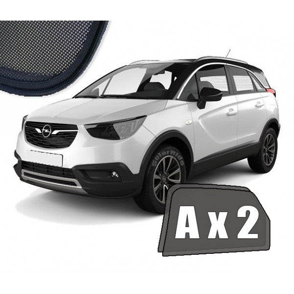 Sr solskjerm i akryl til Opel CROSSLAND X med enkel montering og vindavviserfunksjon