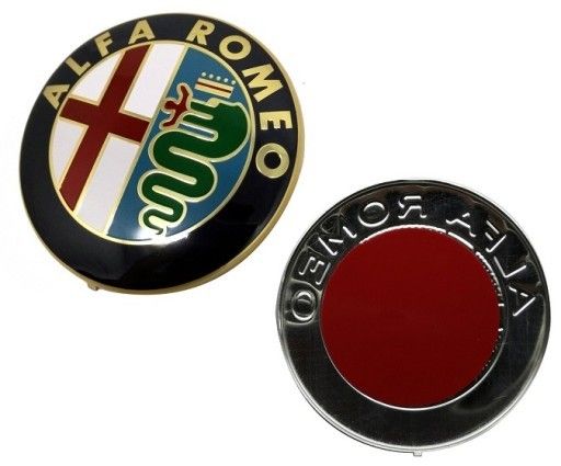 Emblem Alfa Romeo 147 156 159 166 Mito - sett forfra