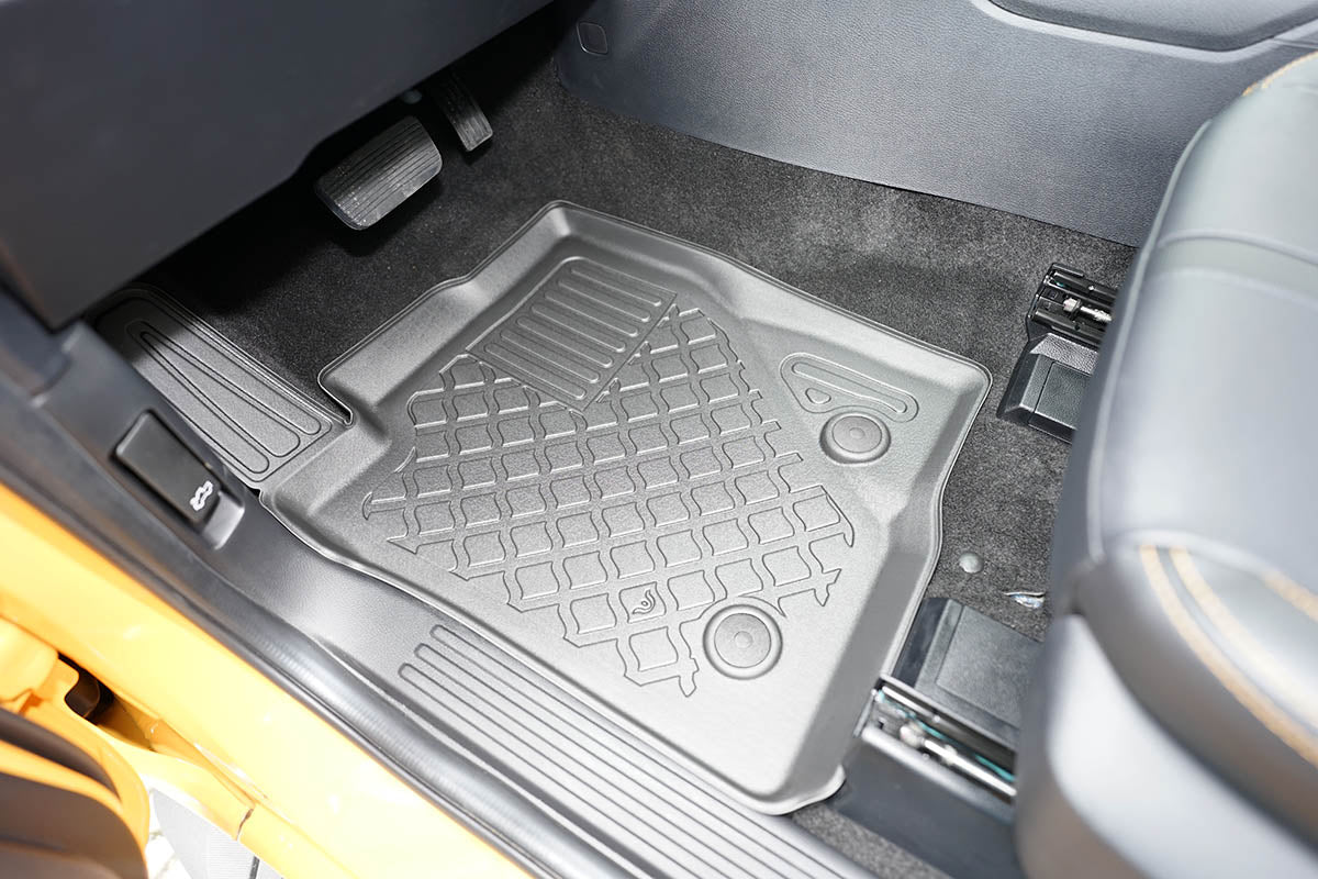 Aristar TPE gulvmatter til VW Amarok II (2022–) – modellspesifikke, vanntette, grå matt, sett med 4