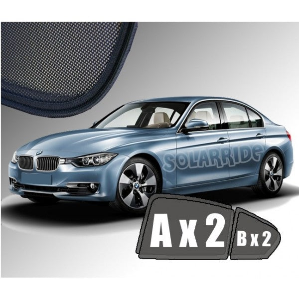 Sr solskjerm i akryl til Bmw 3 (F30) Sedan med enkel montering og vindavviserfunksjon