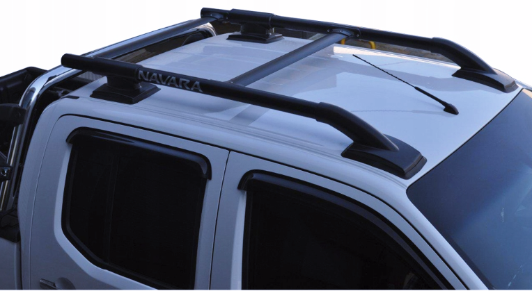 Takrails Canopy til Nissan Navara III (D40) 2005-2015 i aluminium og ABS med monteringssett