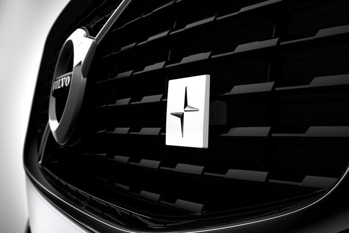 Emblem/logo til Polestar i Black Edition for Volvo frontgrill