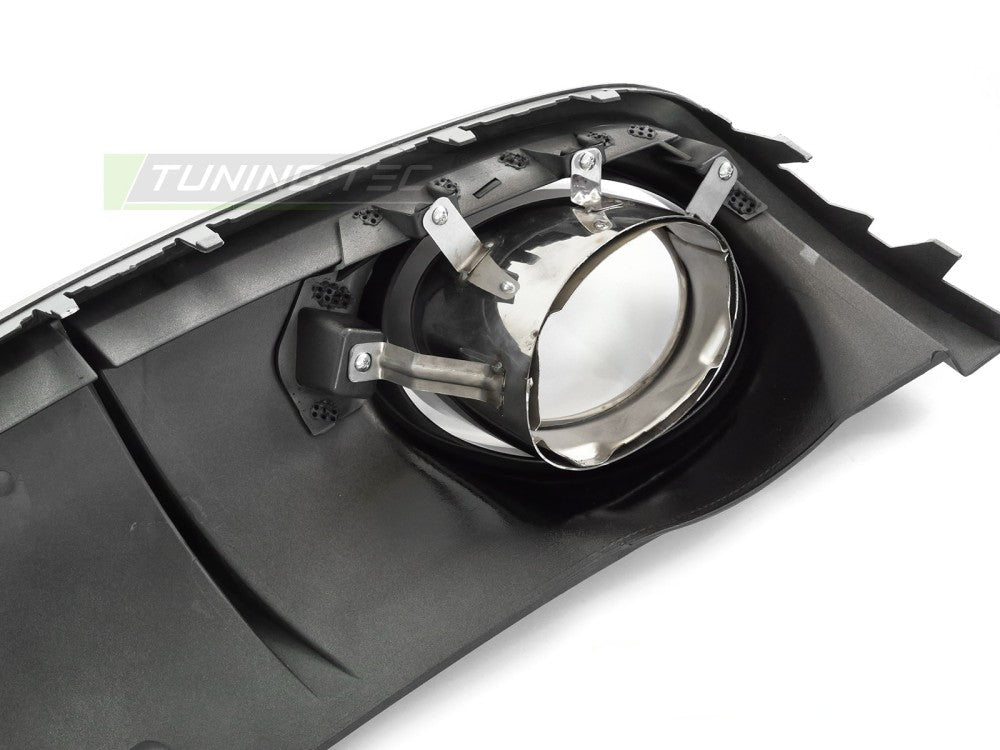 Audi A4 B8 diffusor – blank svart, enkelt utløp