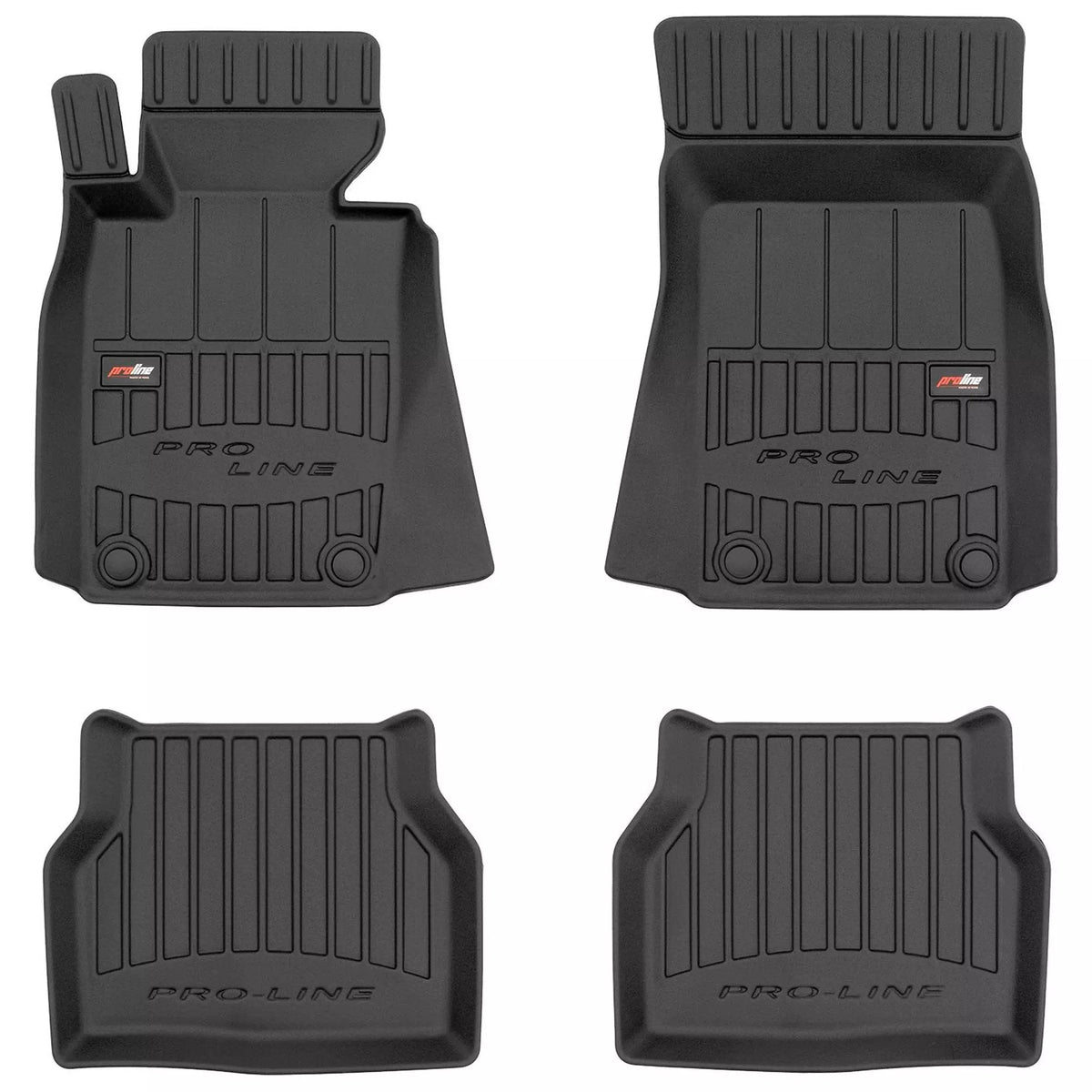 Frogum 3D Premium gulvmatter til BMW 5 (E39) 1995–2003 – svart TPE-gummi med høy sidekant, sett med 4 stk.